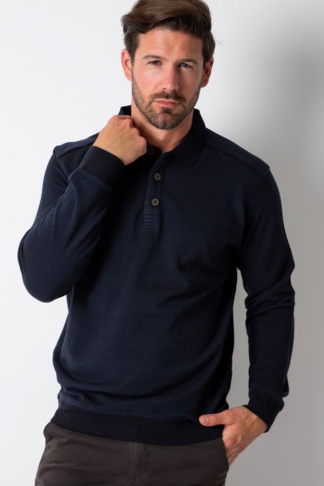 Ragman Strickwaren Herren Ragman Polokragen Classic Einfarbig 100% Winter Cotton