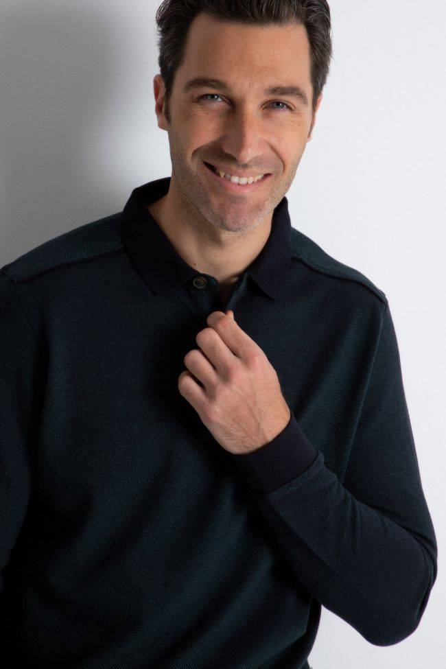 Ragman Strickwaren Herren Ragman Polokragen Classic Einfarbig 100% Winter Cotton