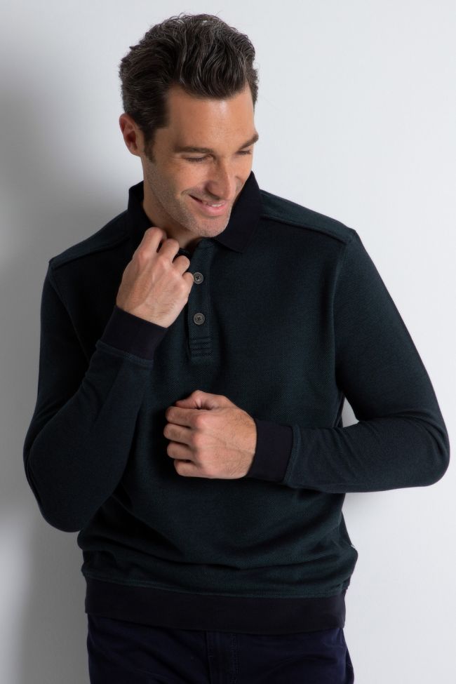 ragman Strickwaren Herren Ragman Polokragen Classic Einfarbig 100% winter cotton