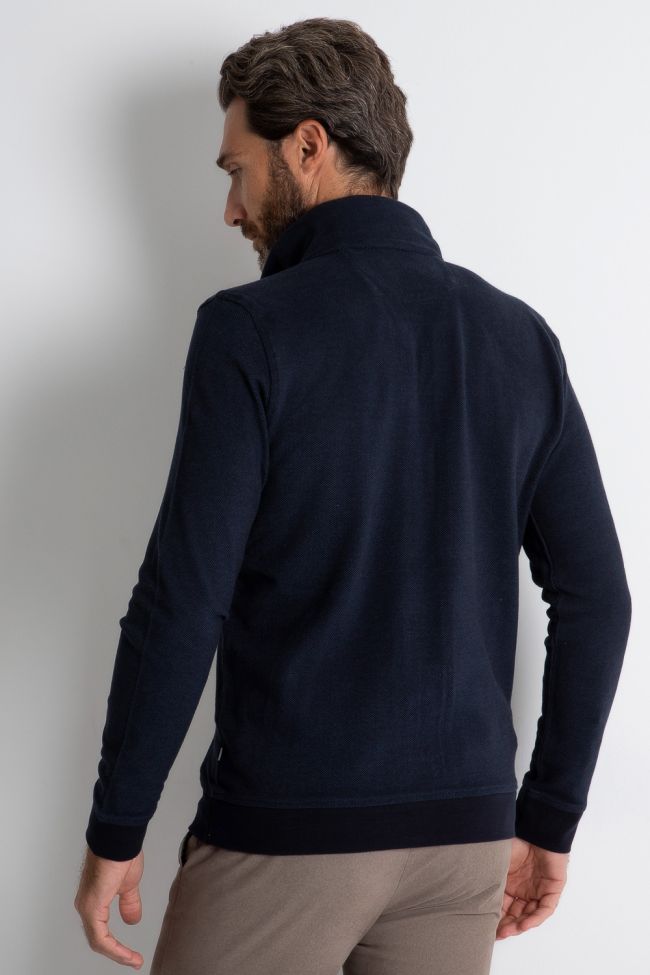 Ragman Strickwaren Herren Ragman Reißverschluss Classic Einfarbig 100% Winter Cotton