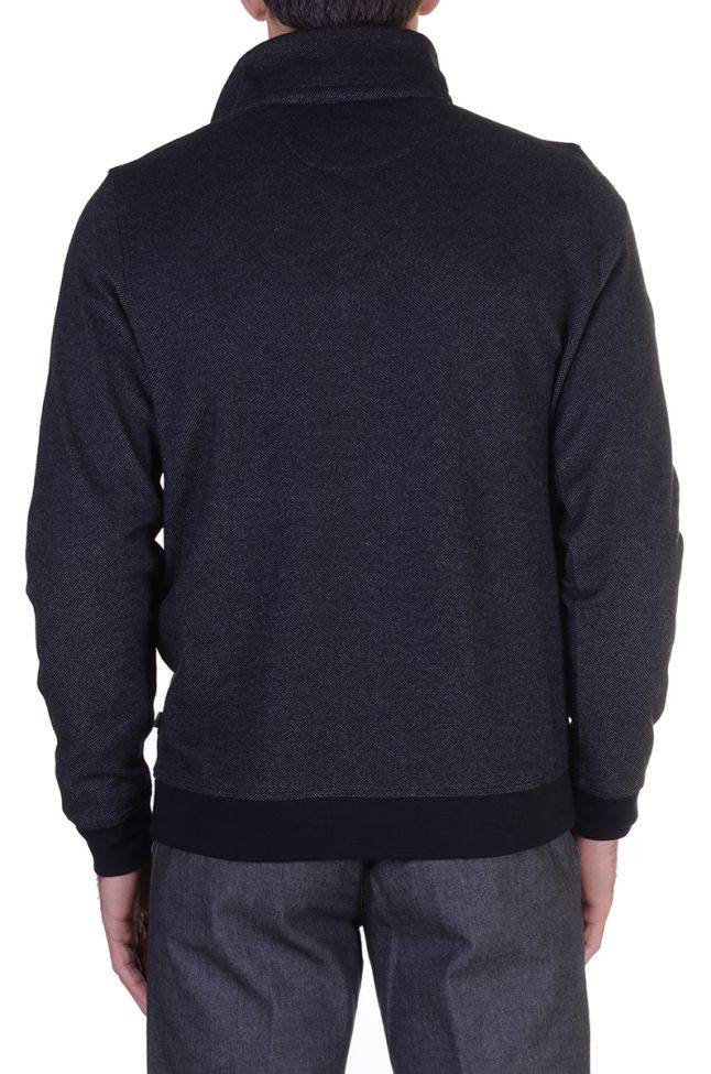 Ragman Strickwaren Herren Ragman Reißverschluss Classic Einfarbig 100% Winter Cotton