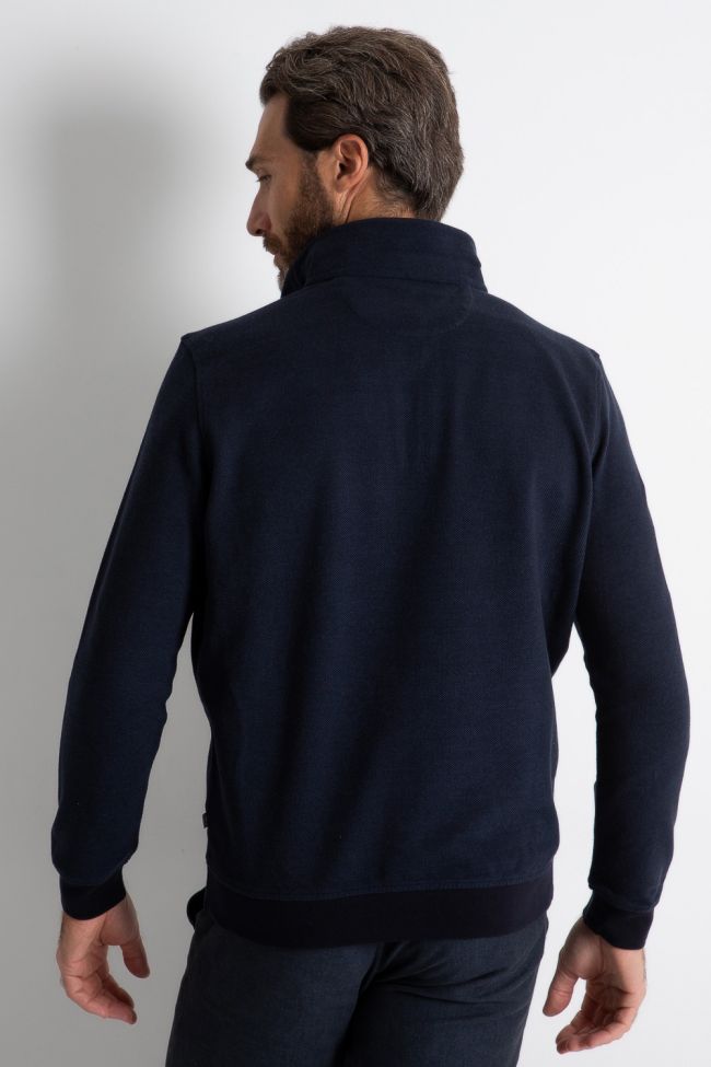 Ragman Strickwaren Herren Ragman Reißverschluss Classic Einfarbig 100% Winter Cotton