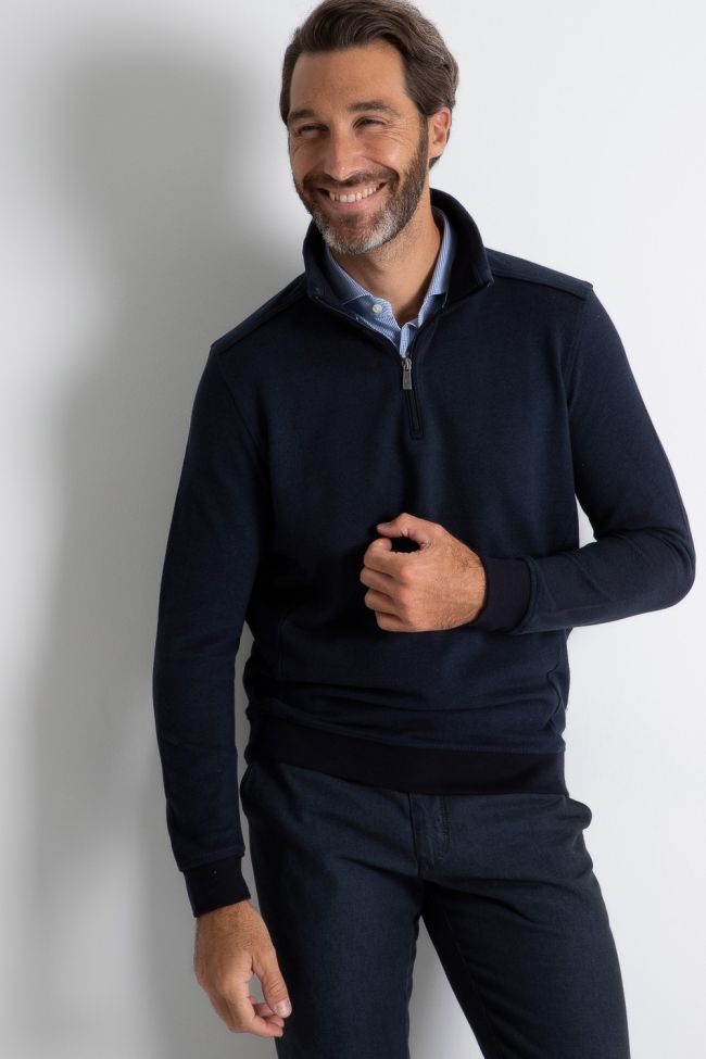 ragman Strickwaren Herren Ragman Reißverschluss Classic Einfarbig 100% winter cotton