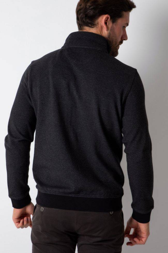 Ragman Strickwaren Herren Ragman Reißverschluss Classic Einfarbig 100% Winter Cotton