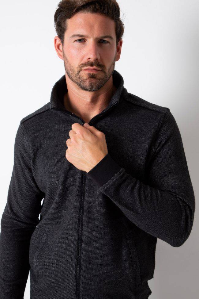 Ragman Strickwaren Herren Ragman Reißverschluss Classic Einfarbig 100% Winter Cotton