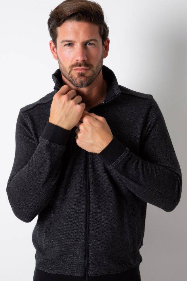 ragman Strickwaren Herren Ragman Reißverschluss Classic Einfarbig 100% winter cotton