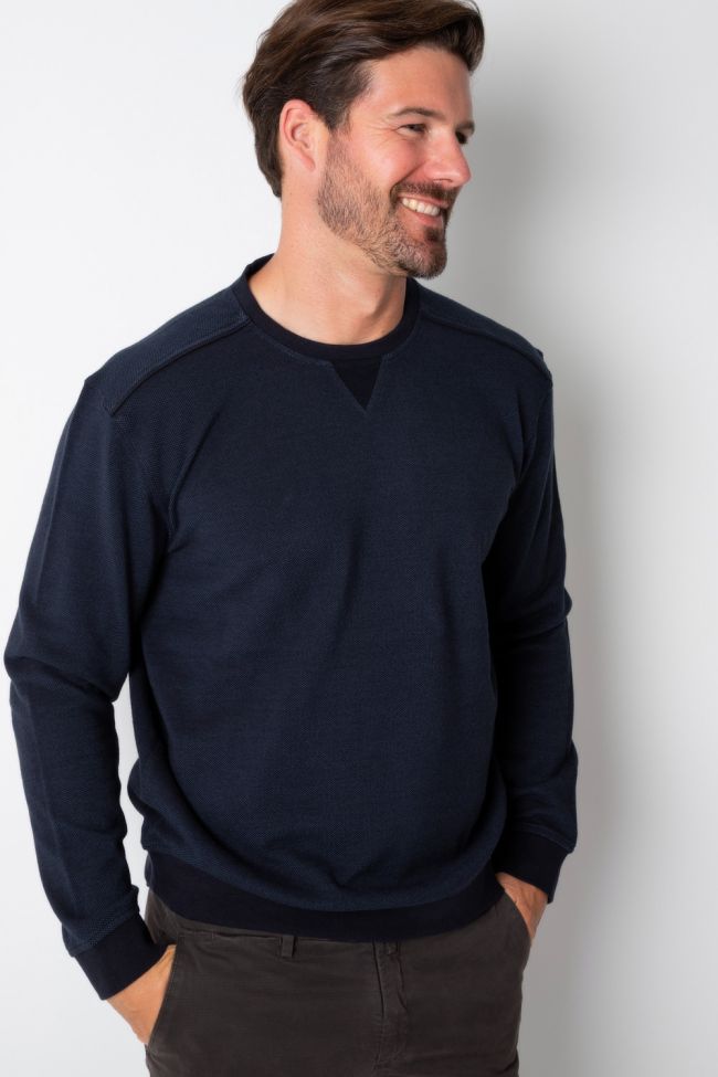 Ragman Strickwaren Herren Ragman Rundhalsausschnitt Classic Einfarbig 100% Winter Cotton