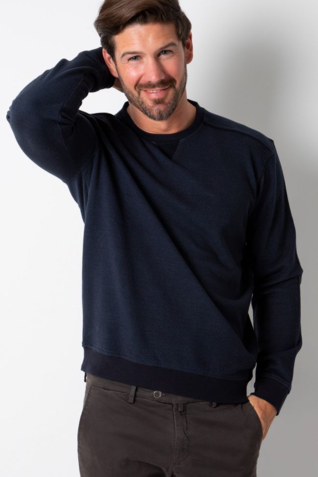 ragman Strickwaren Herren Ragman Rundhalsausschnitt Classic Einfarbig 100% winter cotton