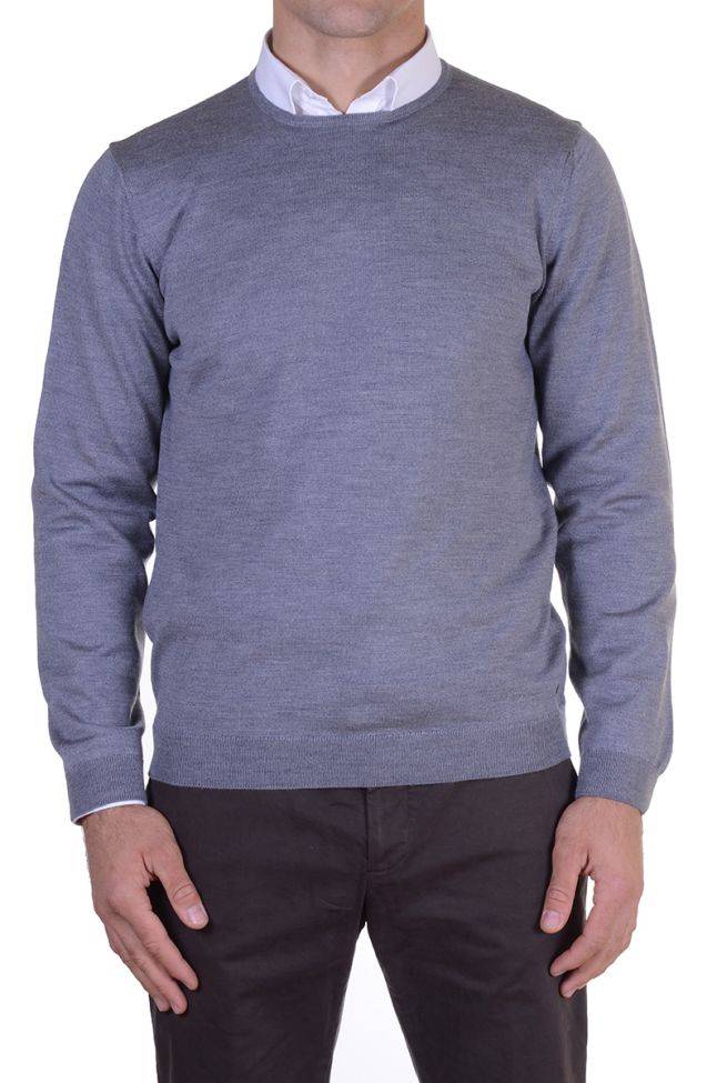 Ragman Strickwaren Herren Ragman Rundhalsausschnitt Classic Einfarbig 100% Merinowolle Extrafine