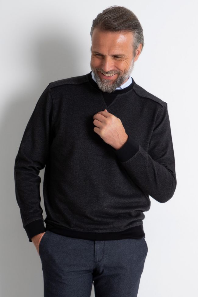 Ragman Strickwaren Herren Ragman Rundhalsausschnitt Classic Einfarbig 100% Winter Cotton