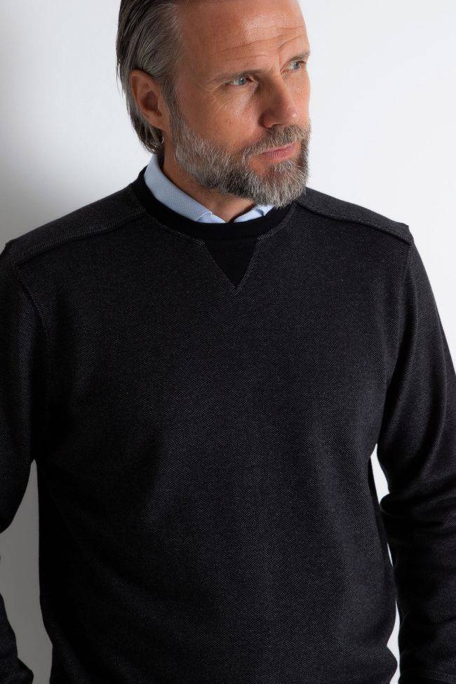 ragman Strickwaren Herren Ragman Rundhalsausschnitt Classic Einfarbig 100% winter cotton