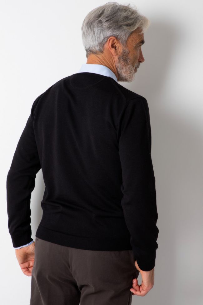 Ragman Strickwaren Herren Ragman Rundhalsausschnitt Classic Einfarbig 100% Merinowolle Extrafine