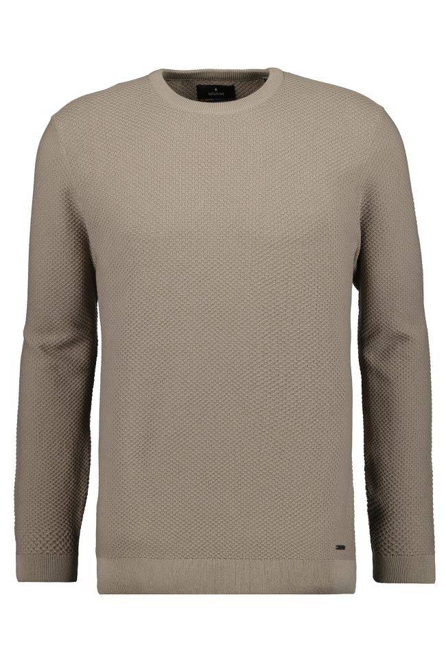 ragman Strickwaren Herren Ragman Rundhalsausschnitt Classic