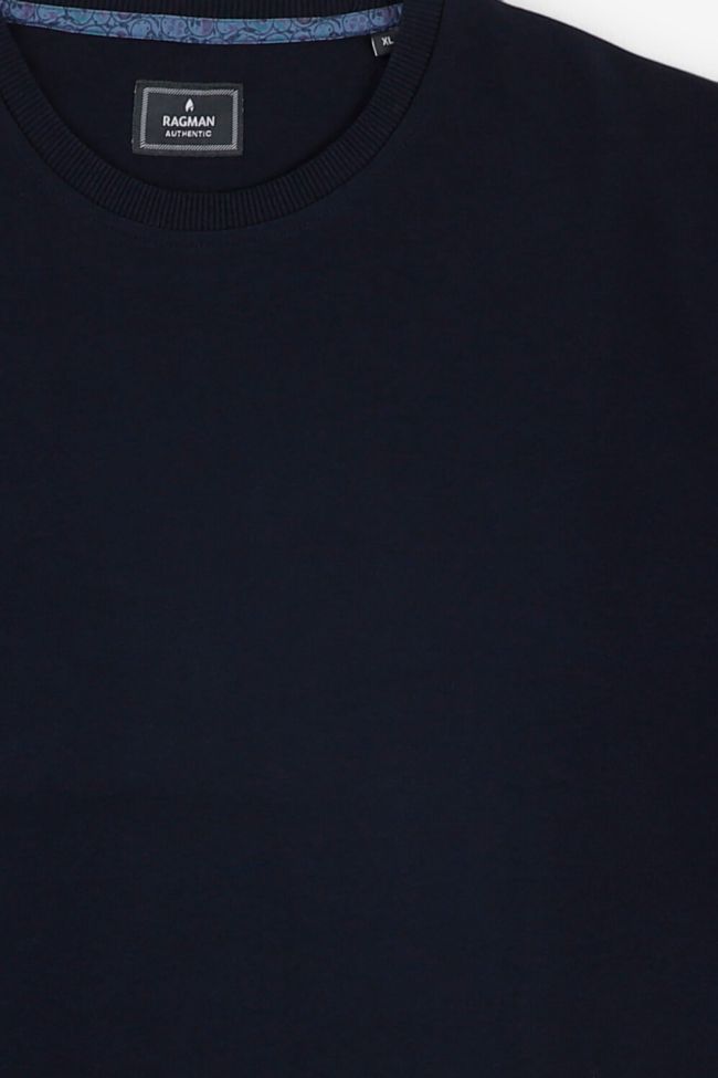 Ragman Strickwaren Herren Ragman Sweatshirt Classic Einfarbig 55% Baumwolle, 45% Polyamid