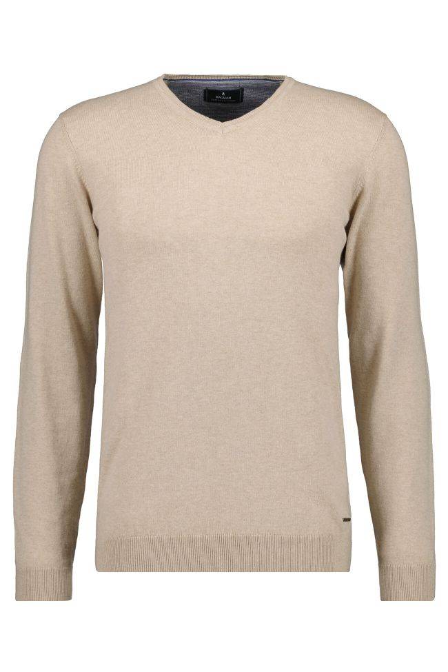 ragman Strickwaren Herren Ragman V-Ausschnitt Classic