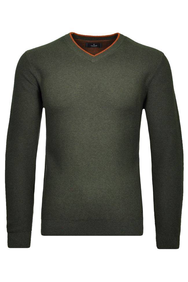 ragman Strickwaren Herren Ragman V-Ausschnitt Regular