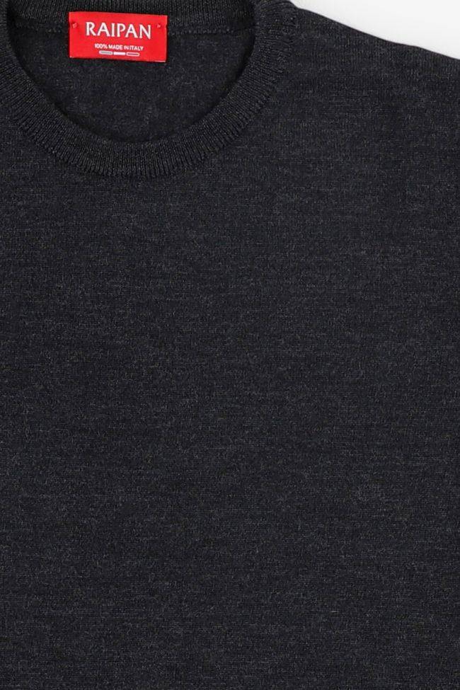 Raipan Strickwaren Herren Raipan Rundhalsausschnitt Slim Einfarbig 100% Merinowolle Extrafine