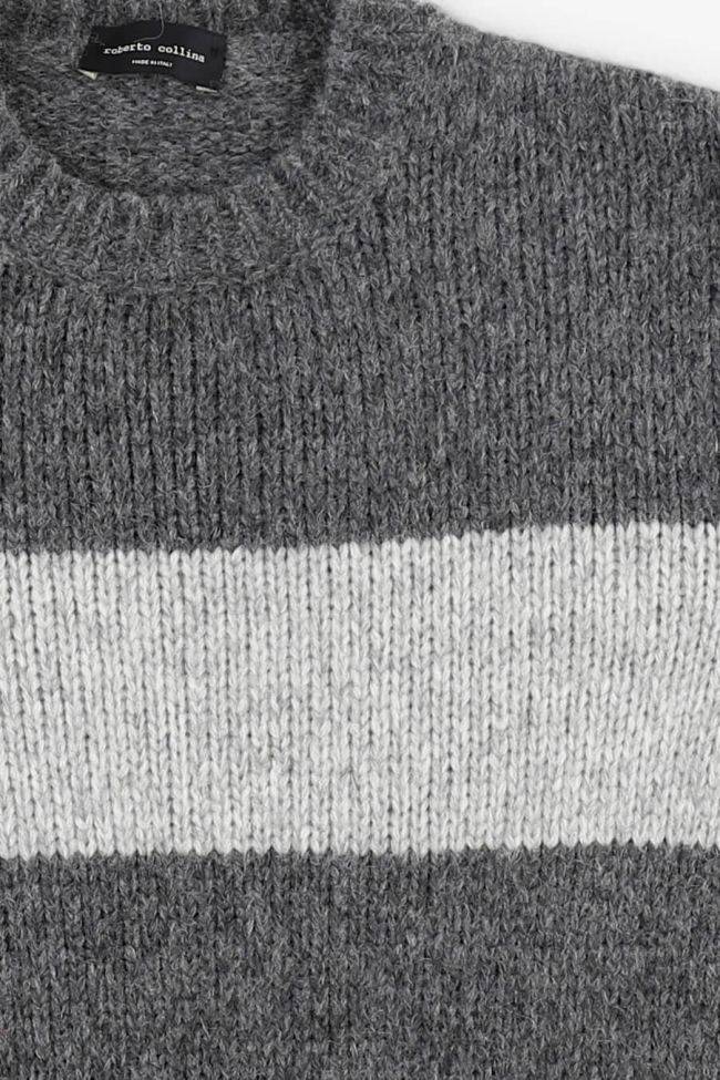 Roberto Collina Strickwaren Herren Roberto Collina Rundhalsausschnitt Slim Muster 68% Baby Alpaca 22% Nylon 10%lana