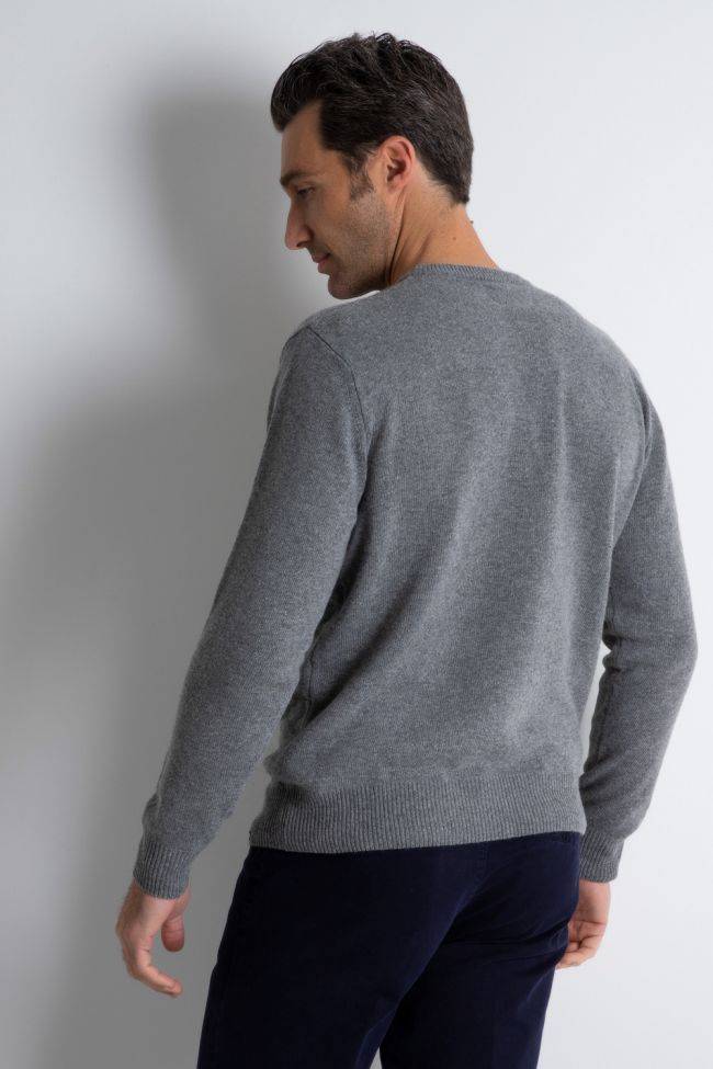 Telayo Strickwaren Herren Telayo Rundhalsausschnitt Slim Einfarbig 40% Wool 30% Vi 20% Pa 10% Cashmere