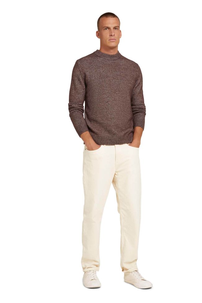 Tom Tailor Strickwaren Herren Tom Tailor Rundhalsausschnitt Regular Einfarbig