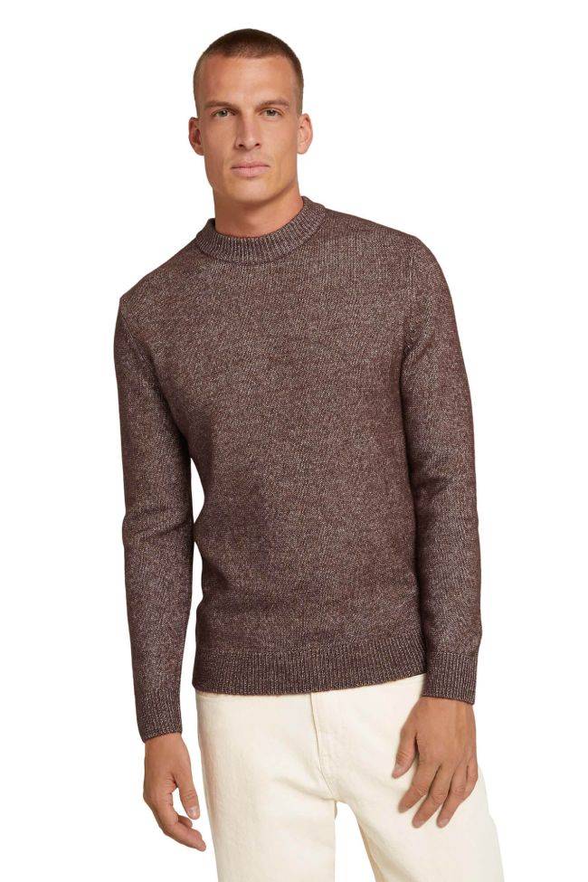 Tom Tailor Strickwaren Herren Tom Tailor Rundhalsausschnitt Regular Einfarbig