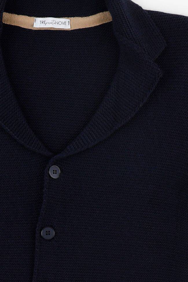 Trepuntonove Strickwaren Herren Trepuntonove Jacke Slim Einfarbig 100% Acrilico