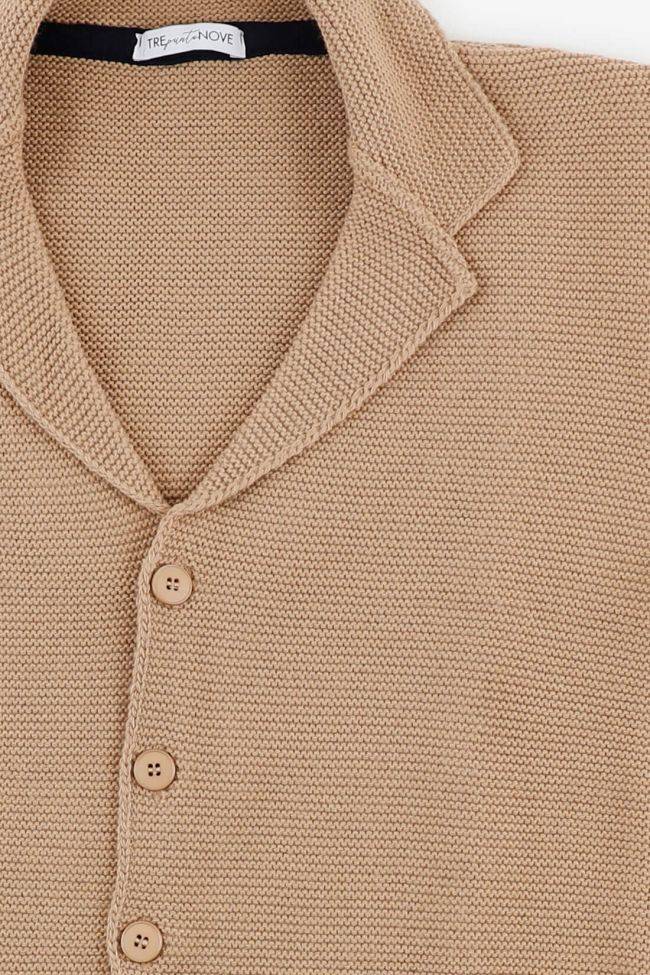 trepuntonove Strickwaren Herren Trepuntonove Jacke Slim Einfarbig 100% Acrilico