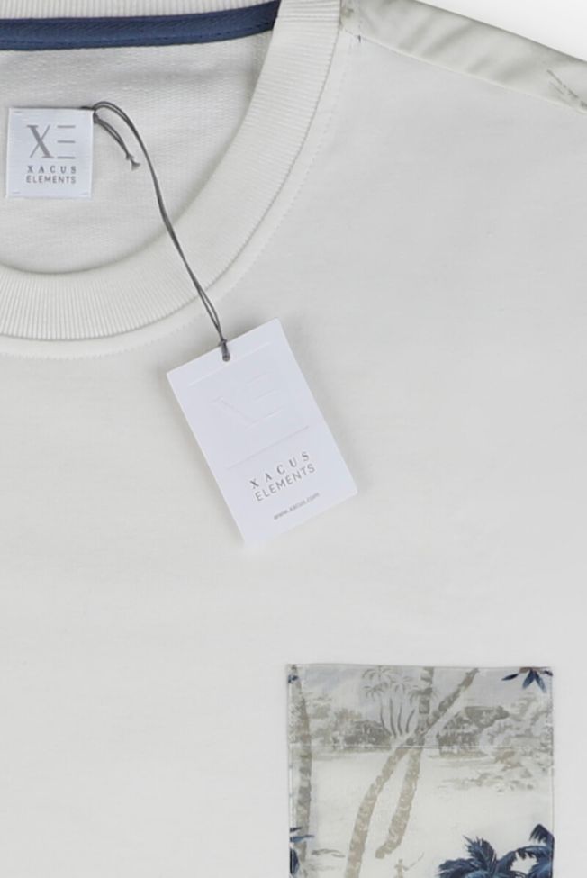 Xacus Strickwaren Herren Xacus Rundhalsausschnitt Slim Einfarbig 100% Baumwolle