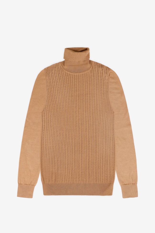 xagon Strickwaren Herren Xagon hoher Kragen Regular Halb Unifarben 50% Merinowolle 50% Acryl