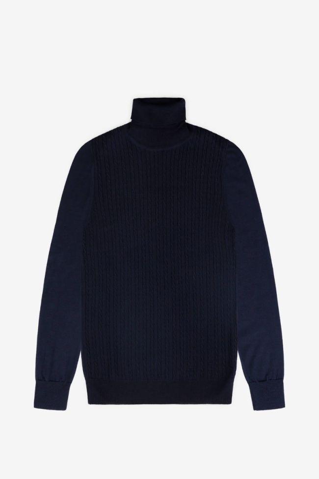 xagon Strickwaren Herren Xagon hoher Kragen Regular Halb Unifarben 50% Merinowolle 50% Nylon