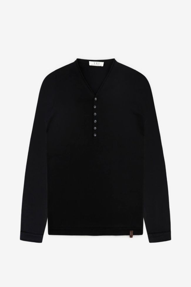 yrs Strickwaren Herren YRS V-Ausschnitt Regular Einfarbig 100% Merinowolle Extrafine