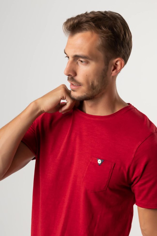 One & Way T-shirt Herren One & Way Slim Einfarbig 100% Baumwolle Kurze Ärmel