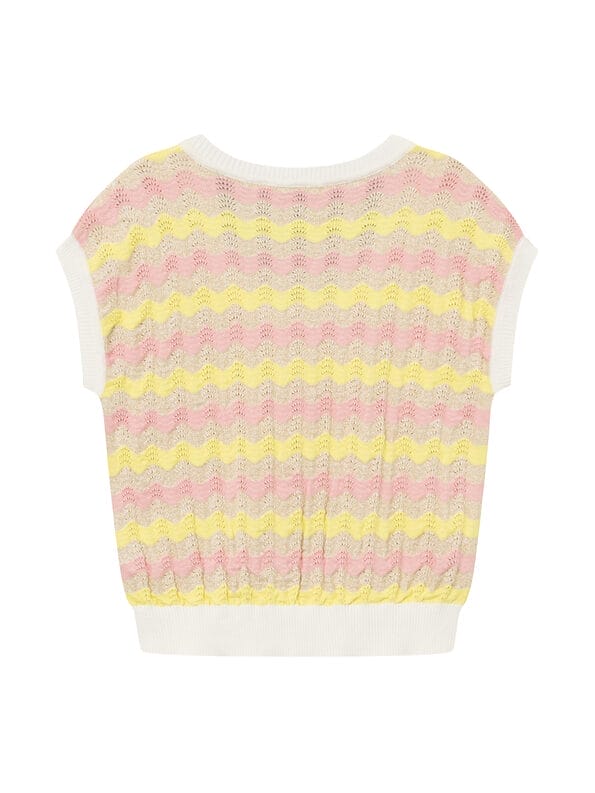 Mademoiselle YéYé Ajour Stricktop Aus Bio-Baumwolle Mit Lurex