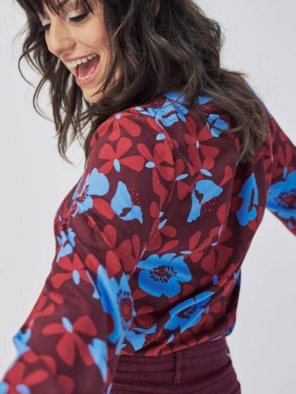 Mademoiselle YéYé Bluse Mit Ballonärmeln Aus Ecovero By Lenzing