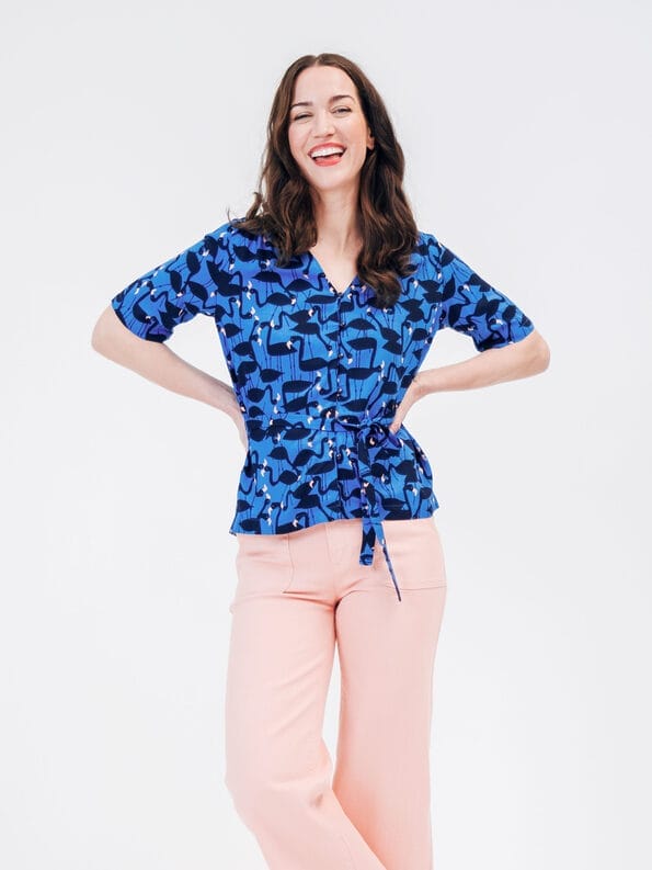 Mademoiselle YéYé Bluse Mit Bindeband Aus EcoVero By Lenzing