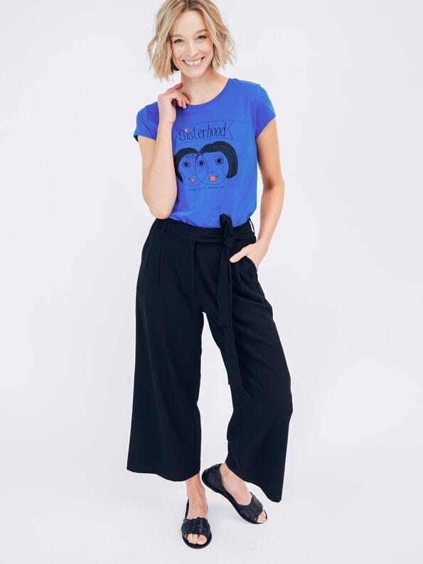 Mademoiselle YéYé Bundfaltenhose Mit Verkürztem Bein Und Bindeband