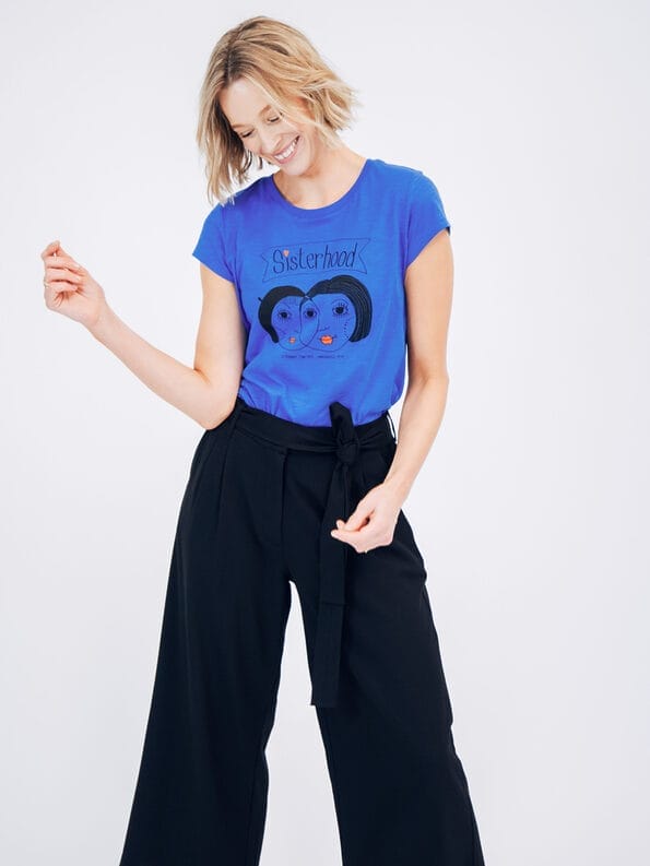 Mademoiselle YéYé Bundfaltenhose Mit Verkürztem Bein Und Bindeband