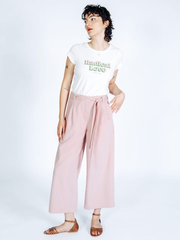 Mademoiselle YéYé Bundfaltenhose Mit Verkürztem Bein Und Bindeband