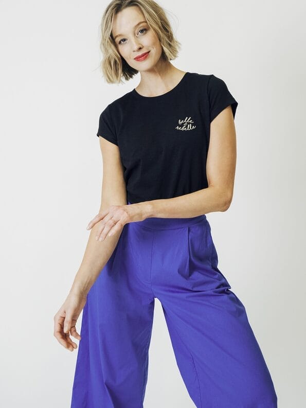 Mademoiselle YéYé Bundfaltenhose Mit Verkürztem Bein Und Bindeband