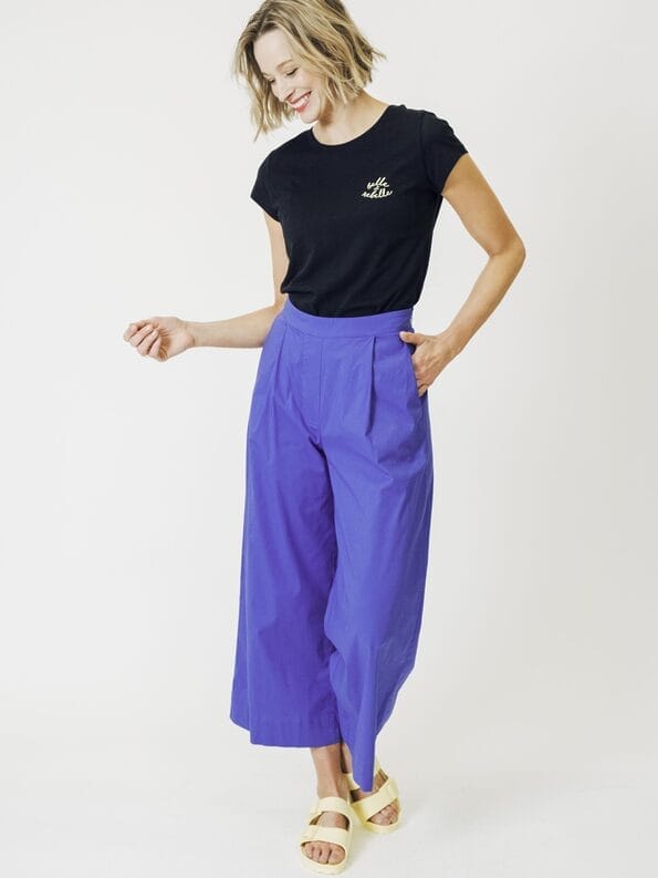 Mademoiselle YéYé Bundfaltenhose Mit Verkürztem Bein Und Bindeband