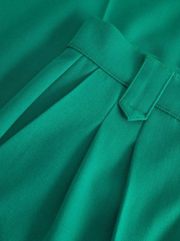 Mademoiselle YéYé Bundfaltenhose Mit Weitem Bein Aus Gabardine