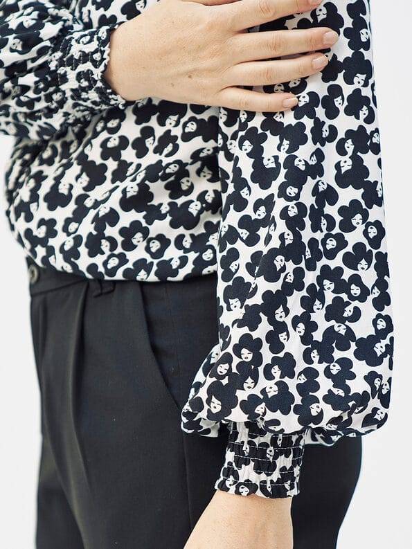 Mademoiselle YéYé Crepe Bluse Mit Ballonärmeln Aus Ecovero By Lenzing