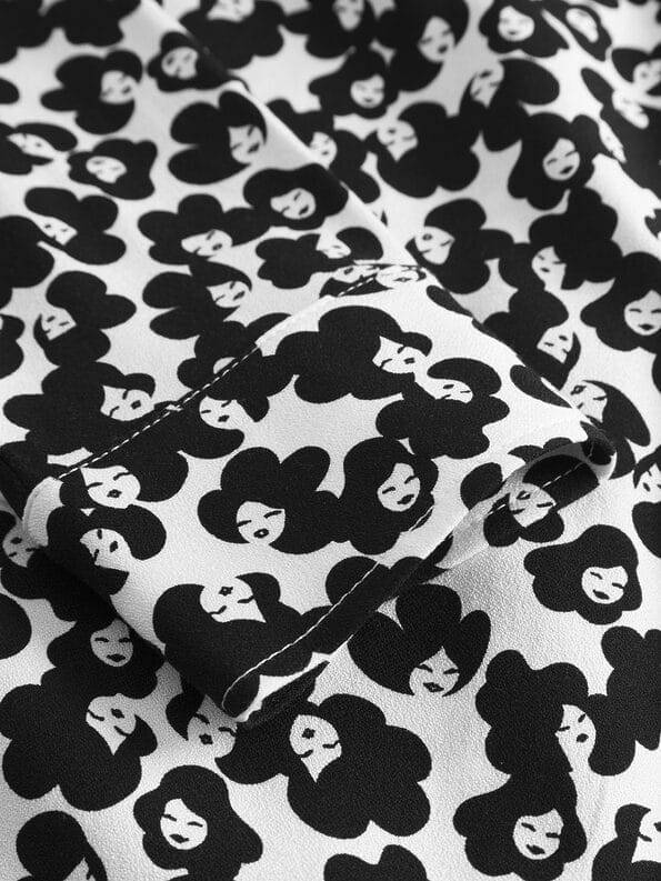 Mademoiselle YéYé Crepe Hemdbluse Mit Langem Kragen Aus Ecovero By Lenzing