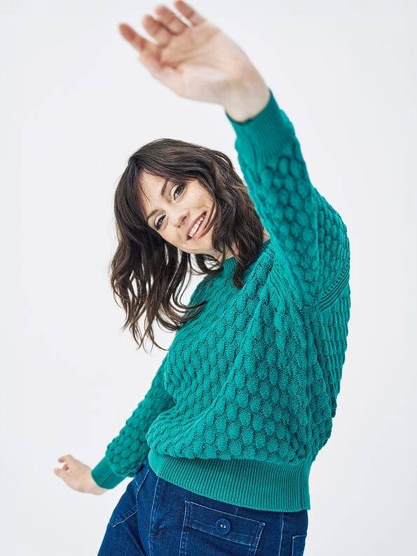 Mademoiselle YéYé Grobstrick Pullover Aus Bio-Baumwolle