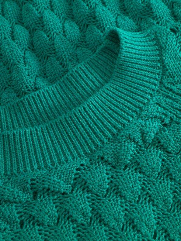 Mademoiselle YéYé Grobstrick Pullover Aus Bio-Baumwolle