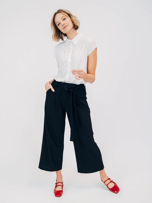 Mademoiselle YéYé Hemdbluse Mit Kurzen Ärmeln Aus EcoVero By Lenzing