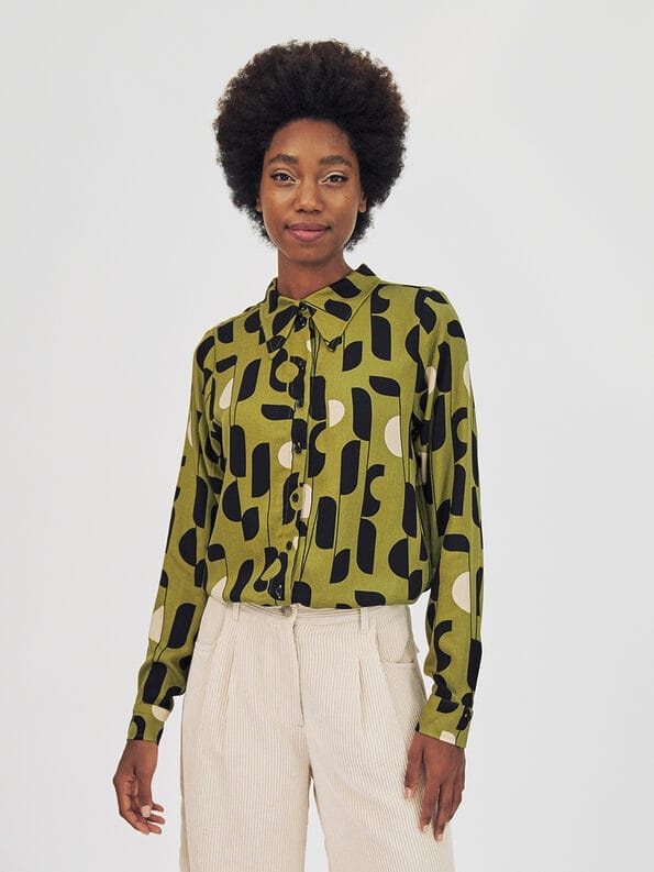 Mademoiselle YéYé Hemdbluse Mit Langem Kragen Aus Ecovero By Lenzing