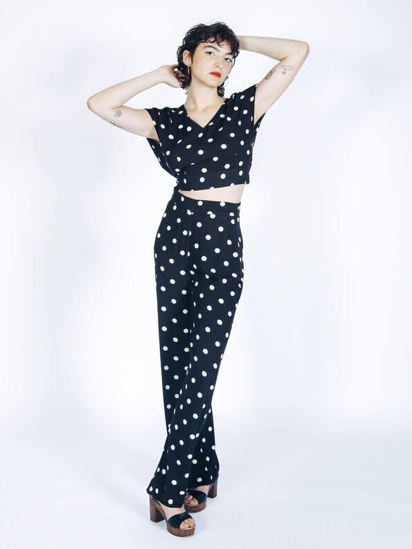 Mademoiselle YéYé Hose Mit Weitem Bein Aus EcoVero By Lenzing