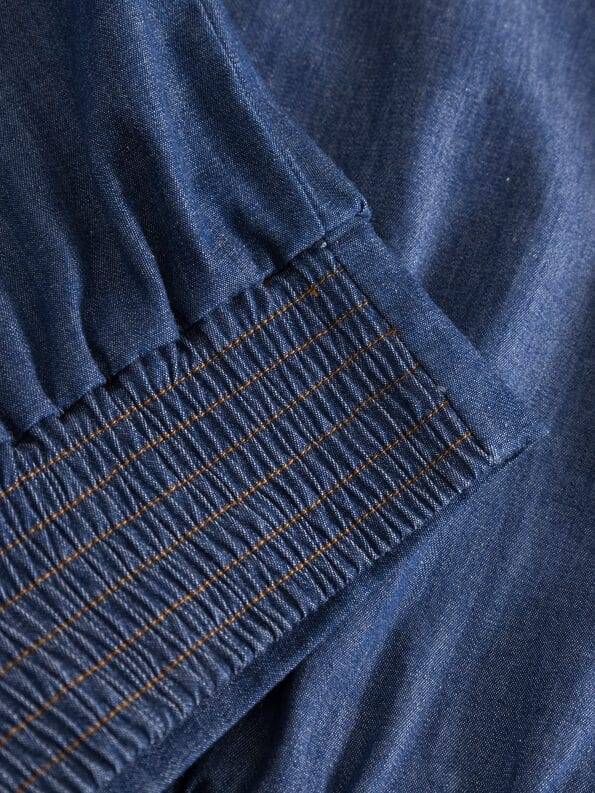 Mademoiselle YéYé Jeans Hemdbluse Aus Bio-Baumwolle