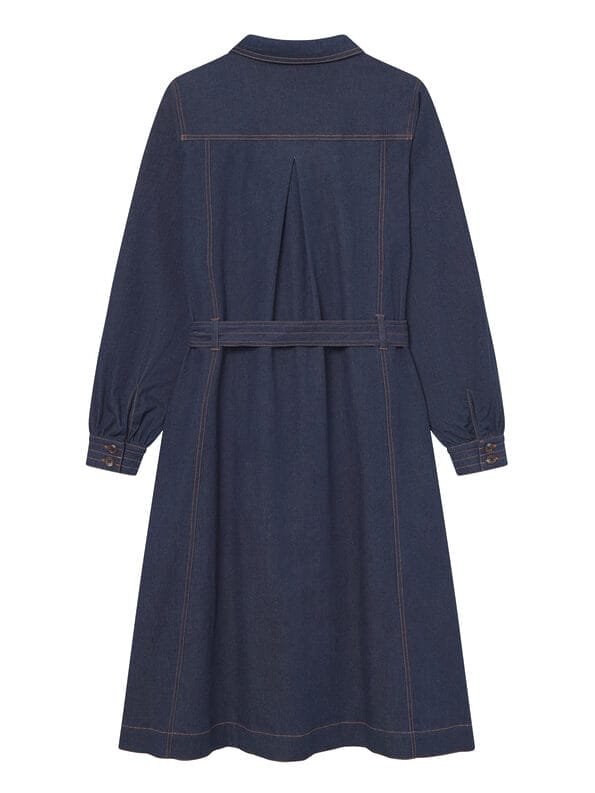 Mademoiselle YéYé Jeans Kleid Mit Bindeband Aus Bio-Baumwolle